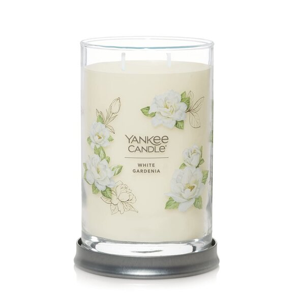 Yankee Candle WHITE GARDENIA 20 oz Large Double Wick Jar Candle New - Picture 1 of 2